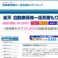 自動車保険の一括見積もりランキング 